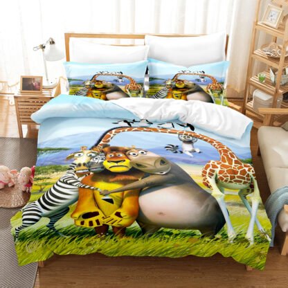 Madagascar Bed Doona Cover with Pillow Cover